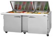 Turbo Air PST-72-30-N-FL 72 5/8" PRO Series Mega Top Sandwich/Salad Prep Table w/ Refrigerated Base, 115v-cityfoodequipment.com