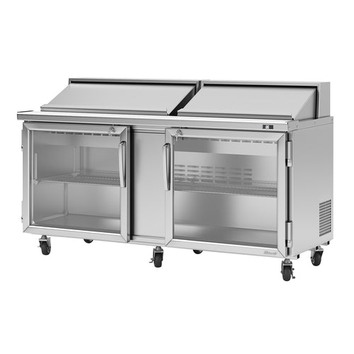 Turbo Air PST-72-G-N 72 5/8" PRO Series Sandwich/Salad Prep Table w/ Refrigerated Base, 115v-cityfoodequipment.com