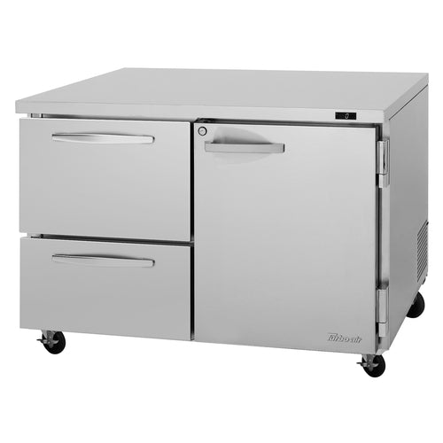 Turbo Air PUF-48-D2R(L)-N 48 1/4" W Undercounter Freezer w/ (2) Sections & (1) Door, 115v-cityfoodequipment.com