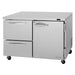 Turbo Air PUF-48-D2R(L)-N 48 1/4" W Undercounter Freezer w/ (2) Sections & (1) Door, 115v-cityfoodequipment.com