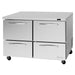 Turbo Air PUF-48-D4-N 48 1/4" W Undercounter Freezer w/ (2) Sections & (4) Drawers, 115v-cityfoodequipment.com