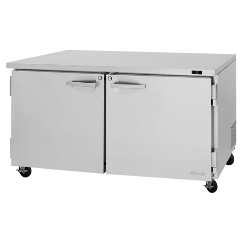 Turbo Air PUF-60-N 60 1/4" W Undercounter Freezer w/ (2) Sections & (2) Doors, 115v-cityfoodequipment.com