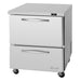 Turbo Air PUR-28-D2-N 27 1/2" W Undercounter Refrigerator w/ (1) Section & (2) Drawers, 115v-cityfoodequipment.com