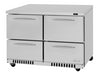 Turbo Air PUR-48-D4-FB-N 48 1/4" W Undercounter Refrigerator w/ (2) Section & (4) Drawers, 115v-cityfoodequipment.com