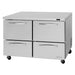Turbo Air PUR-48-D4-N 48 1/4" W Undercounter Refrigerator w/ (2) Sections & (4) Drawers, 115v-cityfoodequipment.com