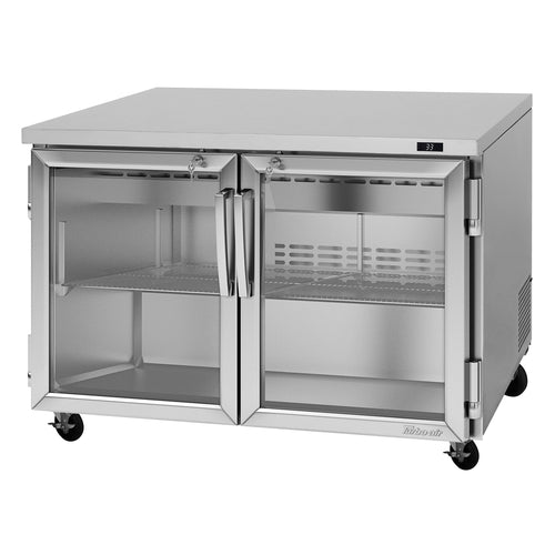 Turbo Air PUR-48-G-N 48 1/4" W Undercounter Refrigerator w/ (2) Sections & (2) Doors, 115v-cityfoodequipment.com