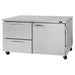 Turbo Air PUR-60-D2R(L)-N 60 1/4" W Undercounter Refrigerator w/ (2) Sections & (1) Door & (2) Drawers, 115v-cityfoodequipment.com