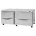 Turbo Air PUR-72-D4-N 72 5/8" W Undercounter Refrigerator w/ (2) Sections & (4) Drawers, 115v-cityfoodequipment.com