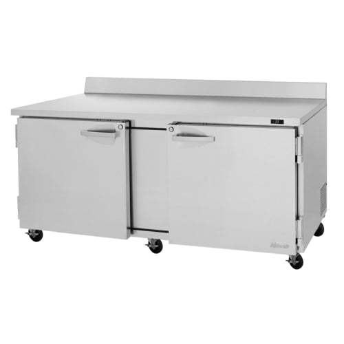 Turbo Air PWR-72-N 72 5/8" Worktop Refrigerator w/ (2) Sections, 115v-cityfoodequipment.com
