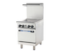 Turbo Air TAR-24G 24" Gas Range W/ Full Griddle & Standard Oven, Natural Gas-cityfoodequipment.com