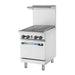 Turbo Air TAR-24RB 24" Gas Range W/ Full Charbroiler & Standard Oven, Natural Gas-cityfoodequipment.com