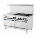Turbo Air TARG-24G6B 60" 6 Burner Gas Range w/ Griddle & (2) Standard Ovens, Natural Gas-cityfoodequipment.com