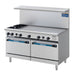 Turbo Air TARG-2B48G 60a€ 2 Burner Gas Range W/ Griddle & (2) Standard Ovens, Natural Gas-cityfoodequipment.com
