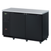 Turbo Air TBB-2SBD-N6 58 3/4" Bar Refrigerator - 2 Swinging Solid Doors, Black, 115v-cityfoodequipment.com