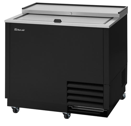 Turbo Air TBC-36SB-GF-N 1 Section Glass Chiller w/ 93 Mug Capacity, Black, 115v-cityfoodequipment.com