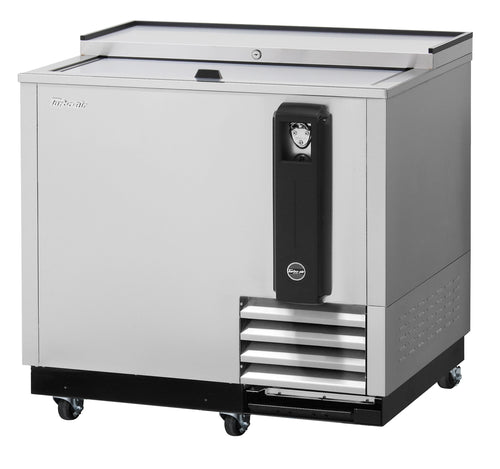 Turbo Air TBC-36SD-N6 36 3/4" Forced Air Bottle Cooler - Holds (288) 12 oz Bottles, Stainless, 115v-cityfoodequipment.com