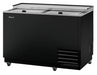 Turbo Air TBC-50SB-GF-N 2 Section Glass Chiller w/ 140 Mug Capacity, Black, 115v-cityfoodequipment.com