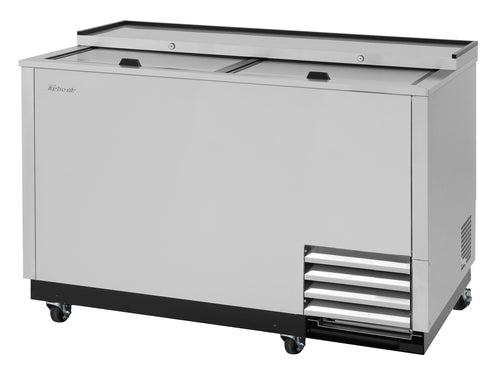 Turbo Air TBC-50SD-GF-N 2 Section Glass Chiller w/ 140 Mug Capacity, Stainless, 115v-cityfoodequipment.com