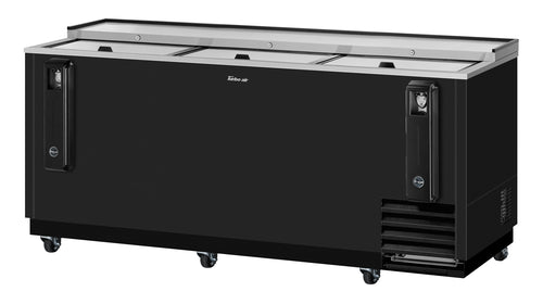 Turbo Air TBC-80SB-N 80 1/2" Forced Air Bottle Cooler - Holds (739) 12 oz Bottles, Black, 115v-cityfoodequipment.com