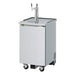 Turbo Air TBD-1SDD-N6 23 5/8" Kegerator Beer Dispenser w/ (1) 1/2 Barrel Capacity - (1) Column, Stainless, 115v-cityfoodequipment.com
