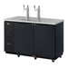 Turbo Air TBD-2SBD-N6 58 3/4" Kegerator Beer Dispenser w/ (2) 1/2 Barrel Capacity - (2) Columns, Black, 115v-cityfoodequipment.com