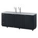 Turbo Air TBD-4SBD-N 90 3/8" Kegerator Beer Dispenser w/ (4) 1/2 Barrel Capacity - (2) Columns, Black, 115v-cityfoodequipment.com