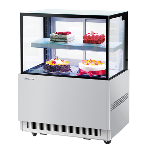 Turbo Air TBP36-46NN-S 35 3/8" Full Service Bakery Display Case w/ Straight Glass - (2) Levels, 115v-cityfoodequipment.com
