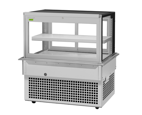 Turbo Air TBP48-46FDN 50" Full Service Bakery Display Case w/ Straight Glass - (2) Levels, 115v-cityfoodequipment.com