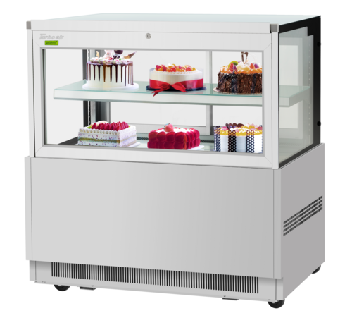 Turbo Air TBP48-46FN-S 47 1/4" Full Service Bakery Display Case w/ Straight Glass - (2) Levels, 115v-cityfoodequipment.com