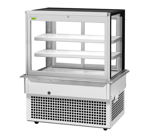 Turbo Air TBP48-54FDN 50" Full Service Bakery Display Case w/ Straight Glass - (3) Levels, 115v-cityfoodequipment.com