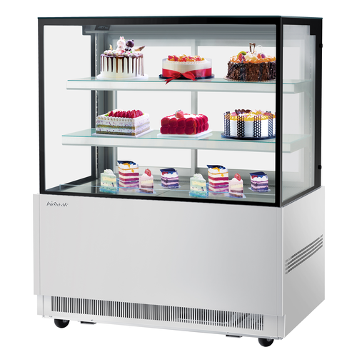 Turbo Air TBP48-54NN-S 47 1/4" Full Service Bakery Display Case w/ Straight Glass - (3) Levels, 115v-cityfoodequipment.com