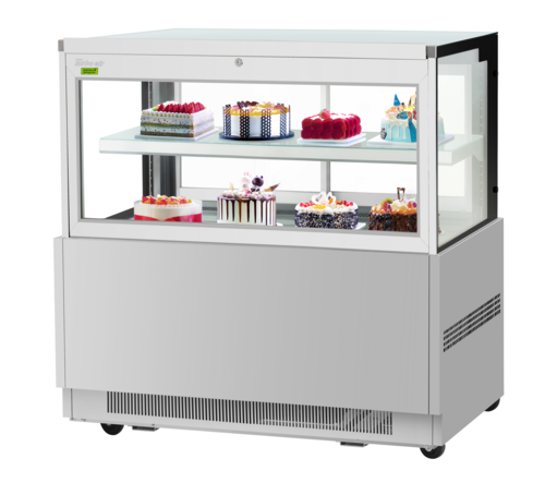 Turbo Air TBP60-46FN-S 59" Full Service Bakery Display Case w/ Straight Glass - (2) Levels, 115v-cityfoodequipment.com