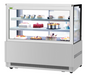 Turbo Air TBP60-54FN-S 59" Full Service Bakery Display Case w/ Straight Glass - (3) Levels, 115v-cityfoodequipment.com