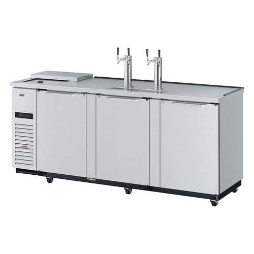 Turbo Air TCB-4SDD-N 90 3/8" Kegerator Beer Dispenser w/ (4) 1/2 Barrel Capacity - (2) Columns, Stainless, 115v-cityfoodequipment.com