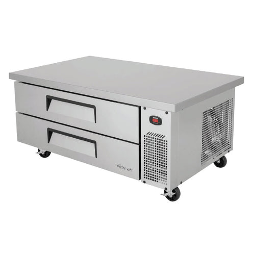 Turbo Air TCBE-52SDR-E-N 58 1/4" Super Deluxe Chef Base w/ (2) Drawers - 115v-cityfoodequipment.com