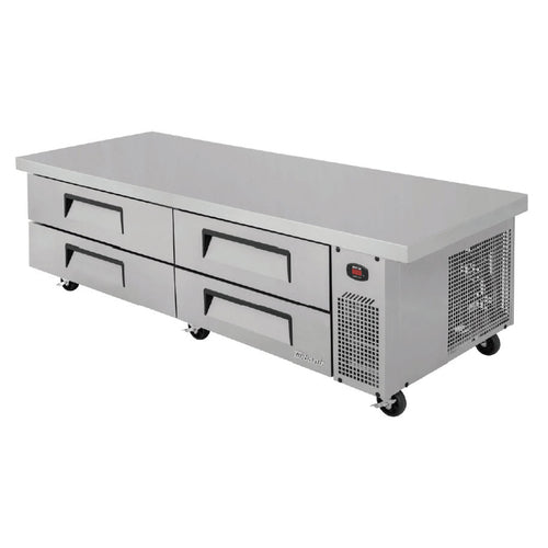 Turbo Air TCBE-82SDR-E-N 89 1/2" Super Deluxe Chef Base w/ (4) Drawers - 115v-cityfoodequipment.com