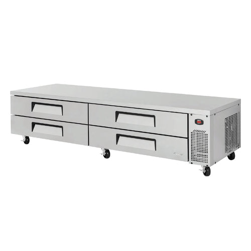Turbo Air TCBE-96SDR-N 96 3/8" Super Deluxe Chef Base w/ (4) Drawers - 115v-cityfoodequipment.com