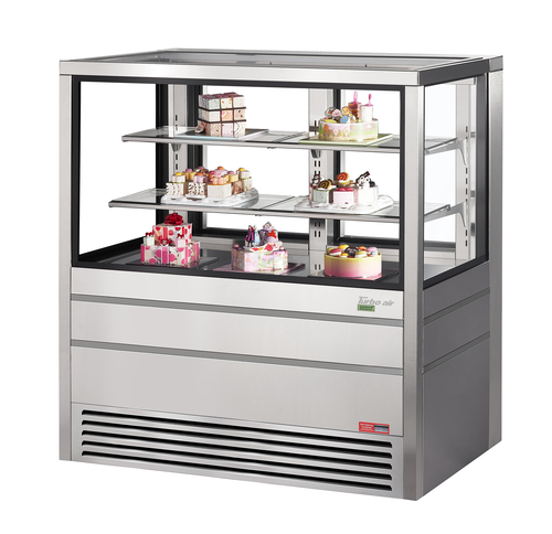Turbo Air TCGBF-50S-N 49 5/8" Full Service Bakery Display Case w/ Straight Glass - (3) Levels, 220v/1ph-cityfoodequipment.com