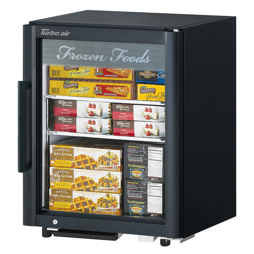 Turbo Air TGF-5SD-N 25" Countertop Freezer w/ Front Access - Swing Door, Black, 115v-cityfoodequipment.com