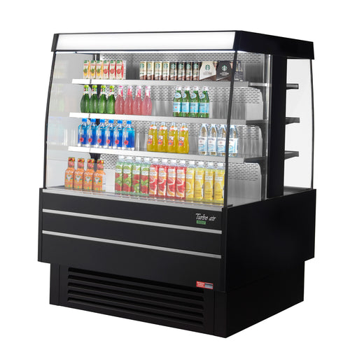 Turbo Air TIOM-48SB-N 50 3/8" Vertical Island Open Air Cooler w/ (4) Levels, 220v/1ph-cityfoodequipment.com