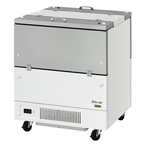 Turbo Air TMKC-34-2-WS-N6 Super Deluxe Milk Cooler w/ Dual Top & Side Access - (512) Half Pint Carton Capacity, 115v-cityfoodequipment.com