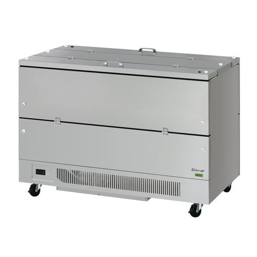 Turbo Air TMKC-58-2-SS-N6 Super Deluxe Milk Cooler w/ Dual Top & Side Access - (1024) Half Pint Carton Capacity, 115v-cityfoodequipment.com