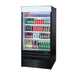 Turbo Air TOM-36EB-N 36" Vertical Open Air Cooler w/ (5) Levels, 115v-cityfoodequipment.com