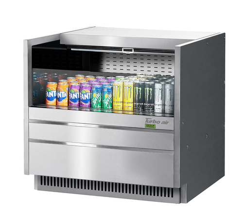 Turbo Air TOM-36UC-S-N 36 1/4" Drop In Open Air Cooler w/ (1) Level, 115v-cityfoodequipment.com