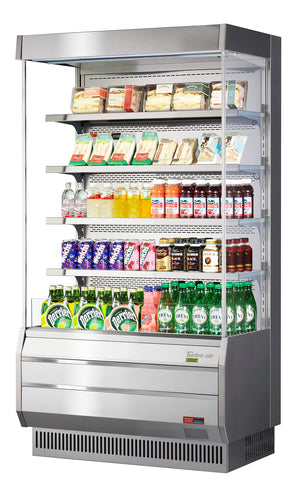 Turbo Air TOM-40S-N 39" Vertical Open Air Cooler w/ (5) Levels, 115v/1ph-cityfoodequipment.com