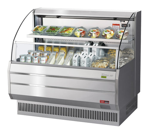 Turbo Air TOM-50LS-N 50 7/8" Horizontal Open Air Cooler w/ (2) Levels, 115v-cityfoodequipment.com