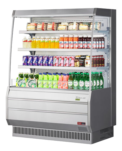 Turbo Air TOM-50MS-N 50 7/8" Vertical Open Air Cooler w/ (4) Levels, 115v-cityfoodequipment.com