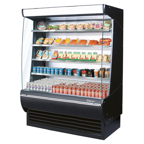 Turbo Air TOM-60DXB-N 60" Vertical Open Air Cooler w/ (5) Levels, 115v-cityfoodequipment.com
