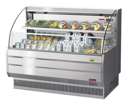 Turbo Air TOM-60LS-N 63 3/8" Horizontal Open Air Cooler w/ (2) Levels, 115v-cityfoodequipment.com