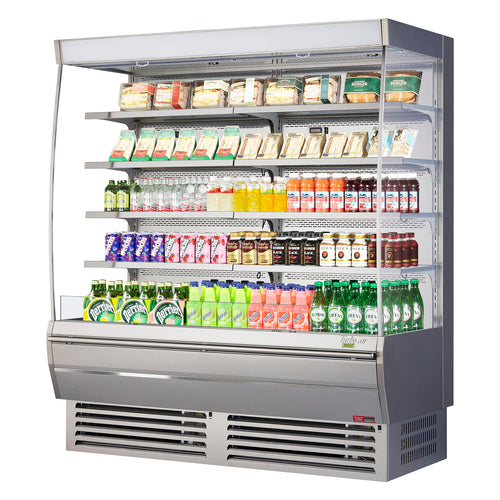 Turbo Air TOM-72DXS-N 68 3/4" Vertical Open Air Cooler w/ (5) Levels, 220v/1ph-cityfoodequipment.com